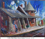 A Play with Whimsy-Glencoe Station-4, Oil on Canvas